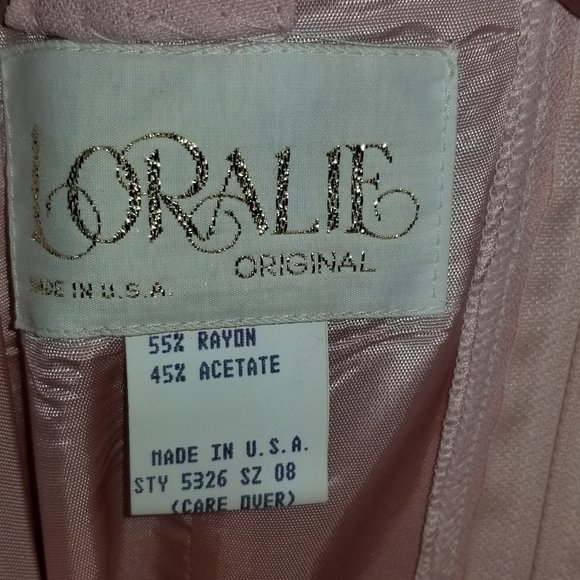Loralie Original Formal Dress with Jacket  Soft pink Size 8 - Picture 6 of 7